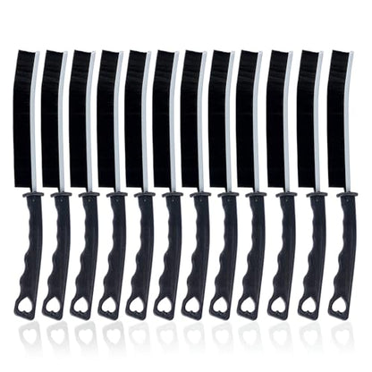 12 Pack Cleaning Brush Set - Hard Bristle Crevice Cleaning Brush - Multifunctional Gap Scrub Brush - Home Essentials for Kitchen Bathroom, Windows Faucets Grout & Car