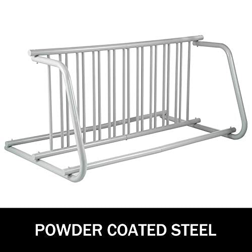 BestEquip 10 Holders Floor Bike Rack, 59" Length All-Steel Grid Bike Rack, 10-Bike Capacity Dual-Side Storage Stand for Garages Streets Yards Bike Events - size: 59"