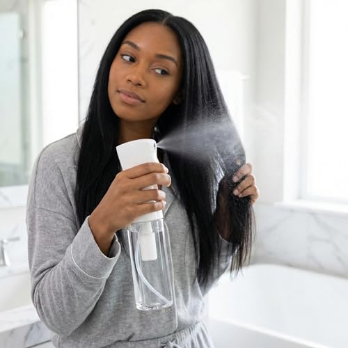 10 Packs 6.8Oz/200ML Spray Bottle For Hair – Ultra Fine Mist Sprayer, Continuous Mister Spray Bottle for Hairstyling, Cleaning, Plants, Pets, Barbers, Salons, Essential Oil Scents - color: Clear-6.8OZ