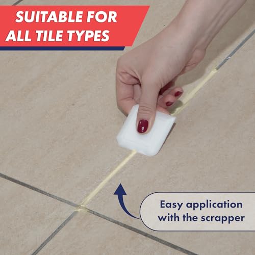 Tile Grout, Repair Kit, Restore & Renew Tile Joints Line, Fast Drying Tile Grout Paint Squeeze Tube for Bathroom Shower Kitchen Floor, Waterproof (8.8 oz, Ivory) - style: Ivory