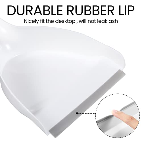 Zopeal 6 Sets Mini Dustpan and Brush Set Small Broom and Dust Pan Portable Multifunctional Whisk Hand for Car Table Desk Countertop Keyboard Kitchen Cat Dog Nest Home Cleaning Tool