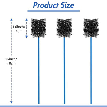 3 Pcs Condensate Trap Flexible Drain Brush, 16 Inch AC Drain Line Cleaning Brush for AC & HAVC Condensate P Trap, Blue - color: Blue, size: 16 Inch
