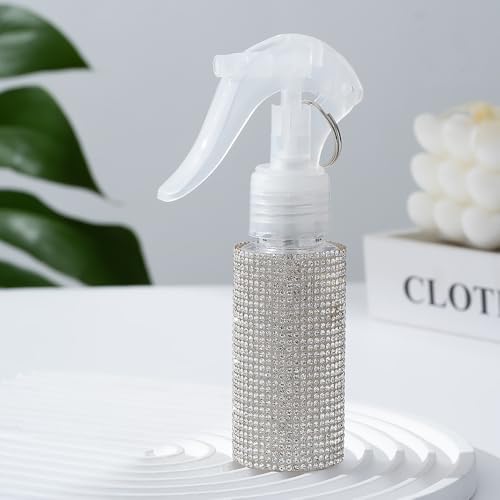 60ml Empty Spray Bottles, Continuous Spray Bottle for Hair, Spray Water Bottle Fine Mist Refillable, Skin Care, Showering Pets, Plants, Travel, Ironing and Cleaning -White - color: White