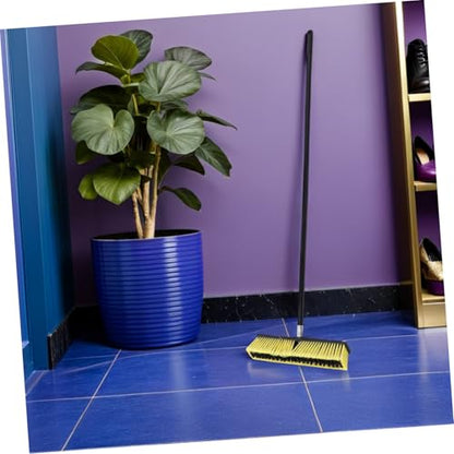 Ciieeo Outdoor Floor Scrub Brush 80cm Aluminum Alloy Handle Patio Deck Sweeper Broom for Driveway Sidewalk Garage Cleaning