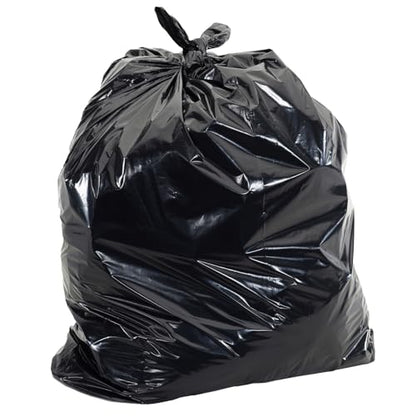 Ultrasac Heavy Duty 55 Gallon Black Trash Bags - (Value 50 Pack) - 1.5 MIL equivalent Industrial Strength Plastic 37" x 54" for 50-55 Gal Cans -Fits Toter, Rubbermaid Brute, Carlislie Bronco etc. - color: Black, style: 50-55 Gal, 1.5 Mil Equiv, 50 Count