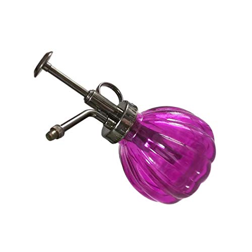 Cabilock Vintage Pumpkin Design Glass Sprinkler Watering Pot for Home Hotel Shop - color: Purple