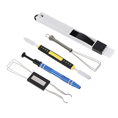 Hemobllo 1set Mechanical Keyboard Keycap Puller Tool Ic Brush and Chip Picker for Easy Cleaning and Maintenance of Keyboards and Circuit Boards