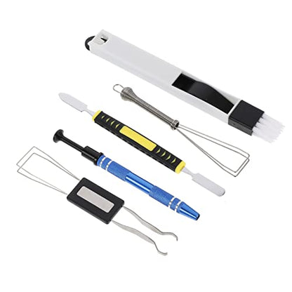 Hemobllo 1set Mechanical Keyboard Keycap Puller Tool Ic Brush and Chip Picker for Easy Cleaning and Maintenance of Keyboards and Circuit Boards