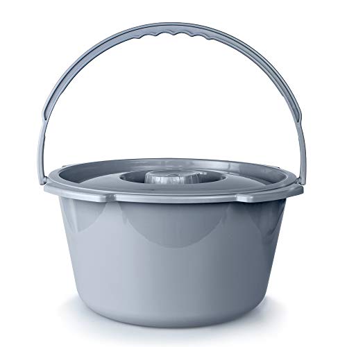 McKesson Commode Replacement Bucket with Handle and Lid, 7.5 qt, 1 Count - size: 1 Count (Pack of 1)