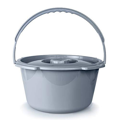 McKesson Commode Replacement Bucket with Handle and Lid, 7.5 qt, 1 Count - size: 1 Count (Pack of 1)