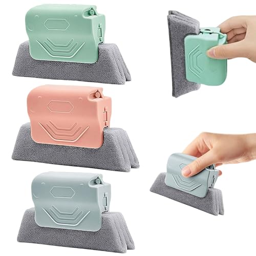 2026 New Magic Window Track Cleaner, Window Groove Cleaning Brush Tools Set, Sliding Door, Sill, Tile Lines, Shutter, Car Vents, Small Spaces Clean (3 Pcs) - color: 3 Pcs