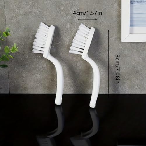 Multi-Purpose Groove Cleaning Brush - Handheld Crevice Brush for Tiles, Bathroom Floors, Walls, Toilets, Window & Door Tracks | No-Dead-Angle Dust Removal Tool, 1-Pack