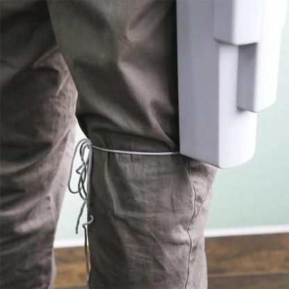 Window Cleaning Holster with Belt - Detachable Side Bucket Squeegee Holder Tool Belt - color: Gray