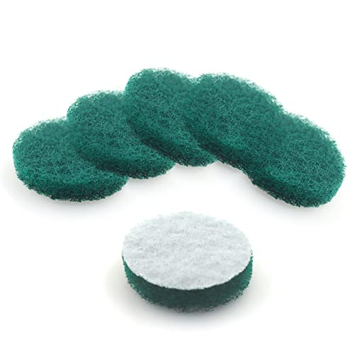Heavy Duty Scour Pads, Non-Scratch Scrub Sponges, ULIFESTAR 5PCS Dish Scrubber Scouring Pads, Dual-Sided Reusable Household Scrub Pads for Dishes,Dish Cleaning Tool,Kitchen Scrubbers & Metal Grills - size: 75mm/3''Green 180-240grits