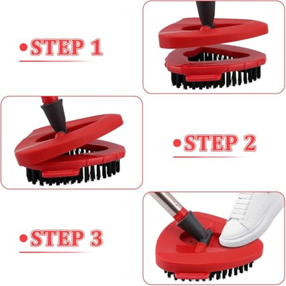 Scrub Brush, 2 Pcs Spin Mop Scrub Brush Head Compatible for O Cedar EasyWring 1-Tank System, Hard Bristle Cleaning Brush for Bathroom, Kitchen, Tub and Tile (2pack Brush) - size: 2pack brush