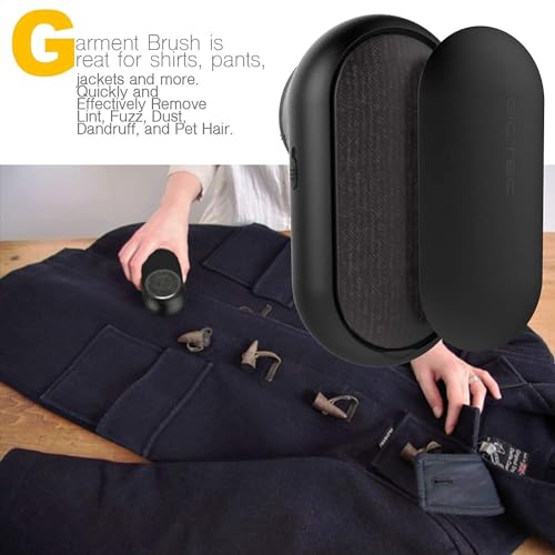 Rechargeable Fabric Shaver, Magictec Lint Remover Sweater Defuzzer Lints Fuzzs Pills Pilling Trimmer for Clothes and Furniture -Battery Operated (Black) - color: Black