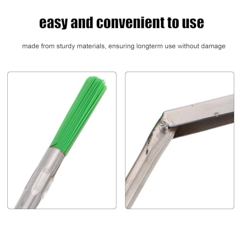 Amosfun Elevator Sill Cleaner Tool with Long Handle Gap Scraper and Brush for Efficient Elevator Track Cleaning in Commercial and Residential Buildings - size: 22.50X0.80X0.80CM