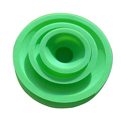 Green Piece® Glass Cleaner (Made in USA) - 2 of the 16 oz bottles with a Set of 3 Silicone Plugs and a 5 Piece Mini Metal Nylon Brush - style: 16 Fl Oz (Pack of 2) + 3 Purple Plugs & 5 Nylon Brush