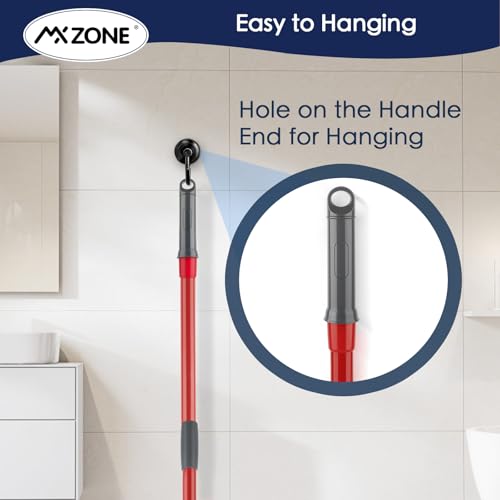 Spin Mop Handle Replacement Compatible with O Cedar Spin Mop and Bucket, 4-Section 29" to 56" Rotatable Mop Replace Handle, Mop Stick for Floor Cleaning (Mop Head & Base not Include) - size: 1pcs Spin Mop Handle