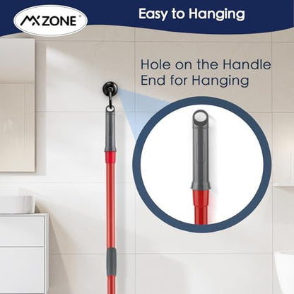 Spin Mop Handle Replacement Compatible with O Cedar Spin Mop and Bucket, 4-Section 29" to 56" Rotatable Mop Replace Handle, Mop Stick for Floor Cleaning (Mop Head & Base not Include) - size: 1pcs Spin Mop Handle