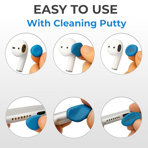 Earbud Cleaner Kit with Cleaning Clay Set - color: Light Blue