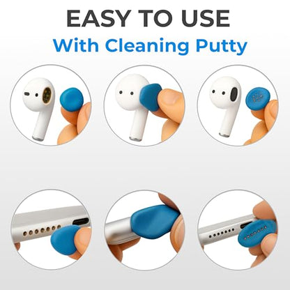 Earbud Cleaner Kit with Cleaning Clay Set - color: Light Blue