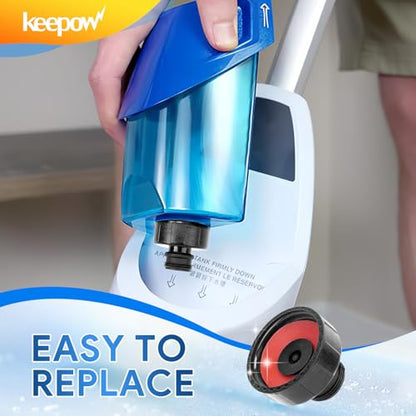 KEEPOW Steam Mop Replacement Parts 1940 Water Tank Caps and Insert Assembly Compatible with Bissell Powerfresh Steam Mop 19404 19402 19408 19409 1940A 1940F 1940Q 1940T 1940W B0006 Models 2038413 - color: 1+1 Cap