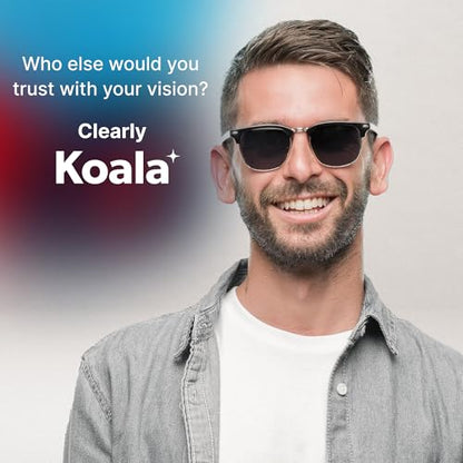 Koala Eyeglass Lens Cleaner Spray Kit | (2x) Glasses Cleaner Bottle + (2x) Microfiber Cloth | Alcohol Free Eyeglasses, Screen, and Camera Cleaning Kit | Made in USA (4 Piece Set) - size: 4 Piece Set