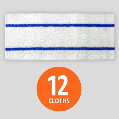 Amazon Basics Wet Mopping Cloth Refills, Floor Cleaning, Fresh Scent, 12 Count (Fits Swiffer Sweeper Mop Heads) - size: 12 Count (1 pack of 12), style: Wet Mopping Cloth Refills