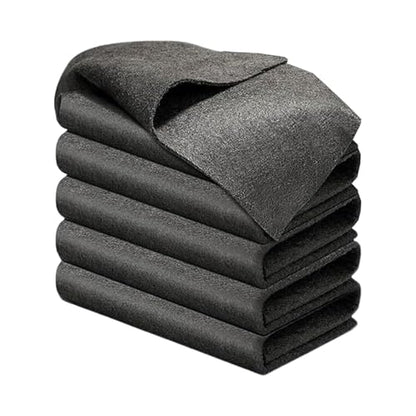 Thickened Magic Cleaning Cloth, 2026 New Streak-Free Reusable Glass Cleaning Cloth Rags, Lint-Free Absorbent Microfiber Towels for Cars, Kitchen, Window, Mirrors (5, 12x16 in) - size: 12x16 in