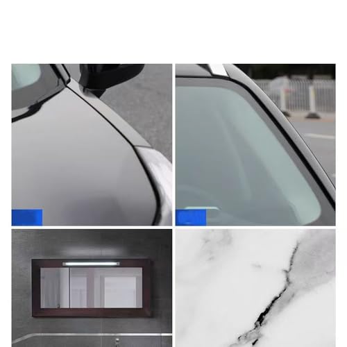 Car Window Squeegee with Silicone Blade Compact Auto Water Blade Moisture Wiper Side Mirror Squeegee for Car Windows Windshield Rearview Mirror Morning Dew Condensation Rainy Foggy Weather