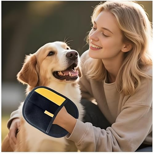Pet Hair Removal Glove for Cats & Dogs, 2Pcs Newly Upgraded Electrostatic Pet Hair Remover Gloves, Reusable Magic Brush Pet Hair，Pet Hair Remover for Laundry, Sofas，Carpets，Clothing