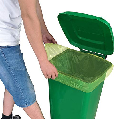 13-15 Gallon Trash Bags Plant Based Garbage Bags Recycling Unscented Tall Kitchen Trash Bags for Kitchen, Yard, Lawn,Office(75 Counts, Green) - style: 13 Gallon