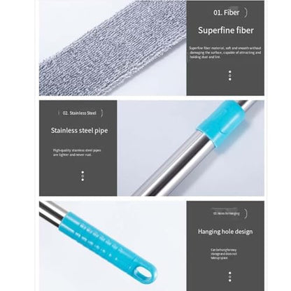 2026 Upgraded Retractable Gap Dust Cleaning Artifact with 3 Microfiber Dusting Cloths,Extendable Duster Cleaning Tool,Reusable Washable Dusting Wand for Home,Ceiling,Blinds,Furniture (60in)