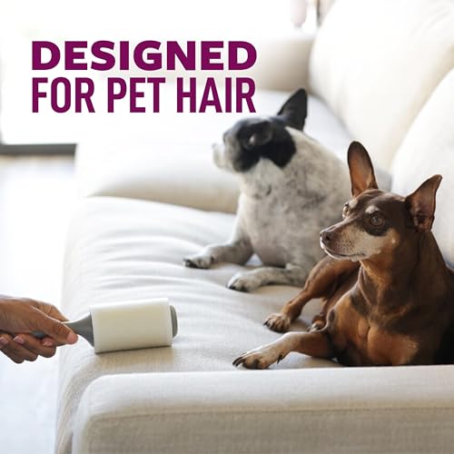Scotch-Brite Pet Hair Pickup Extra Sticky Lint Roller with Handle, 50% Stickier, Fur and Fluff Remover for Clothes Furniture Couches Car Seats, 4 in x 54.9 ft, 1 Pack, 100 Easy-Tear Sheets - size: 1 Pack