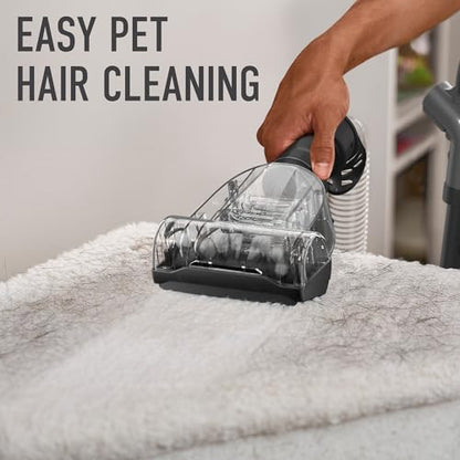 Hoover Rewind Pet Upright Bagless Vacuum Cleaner for Carpet and Hard Floors, Automatic Cord Rewind, Above Floor Cleaning Corded Vacuum Cleaners for Home Use, Gray - style: Rewind Pet