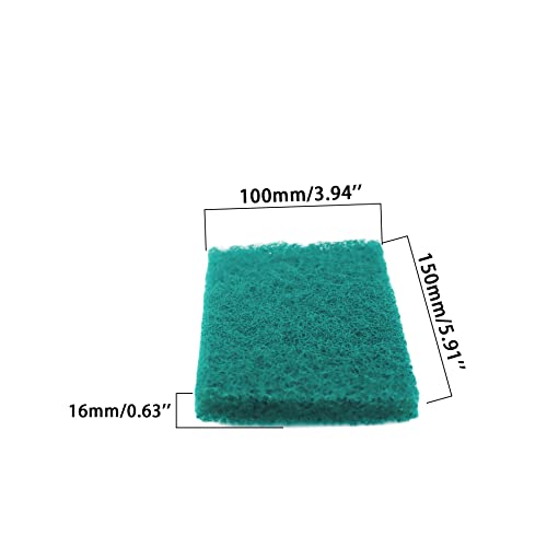 Heavy Duty Scour Pads, Non-Scratch Scrub Sponges, ULIFESTAR 5PCS Dish Scrubber Scouring Pads, Dual-Sided Reusable Household Scrub Pads for Dishes,Dish Cleaning Tool,Kitchen Scrubbers & Metal Grills - size: 150*100mm/5.9*3.94''180-240grits