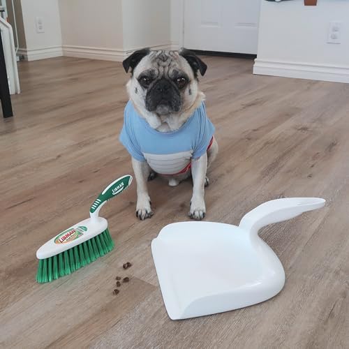 Libman Dust Pan and Brush Set | Portable Cleaning Brush | Mini Broom and Dustpan | Handheld | 2-Pack