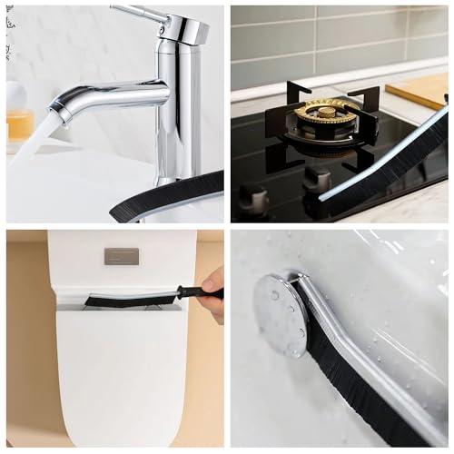 13pcs Household Cleaning Tools 2 in 1 Groove Cleaning Brush Window Track Cleaning Tools Hard Bristle Crevice Cleaning Brush Wire Brushes for Cleaning Rust