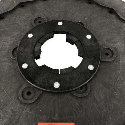 Unviersal Industries 1 Piece Commercial 19 Inch Diameter Heavy Duty Rotary Scrub Brush Fit for Scrubber Machine-Heavy Duty Brush 483mm (Black)
