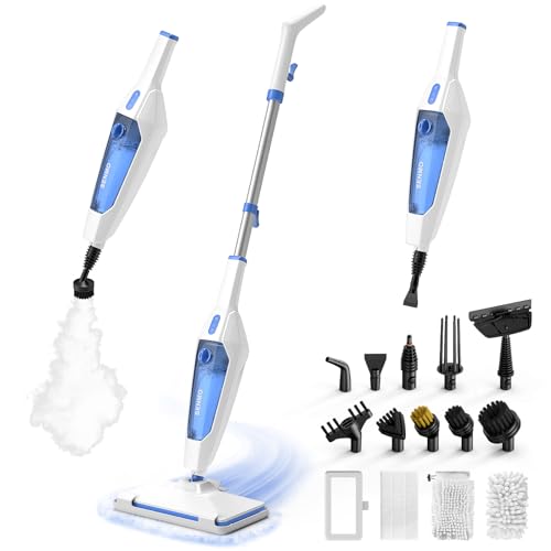 Steam Mop, 14-in-1 Detachable Steam Cleaner for Home and Floor, 1300W 228°F Deep Cleaning MultiPurpose Floor Steamer with 14 Attachments