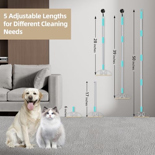 Heavy Duty Carpet Rake – 50" Ultra-Long Pet Hair Remover Tool by LINTPLUS, Deep Cleans Carpets, Rugs & Furniture | Durable Home Cleaning Scraper - size: Ultra