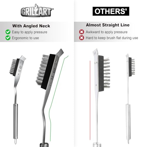 GRILLART Grill Brush and Scraper Replacement Head - 2PCS - color: Replacement Heads