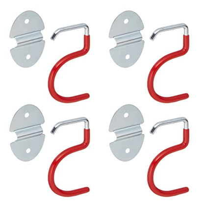 Tripar International S-Type Hook, Wall Mounted, Space Saver Organizer Tool Holder (4 Holders)
