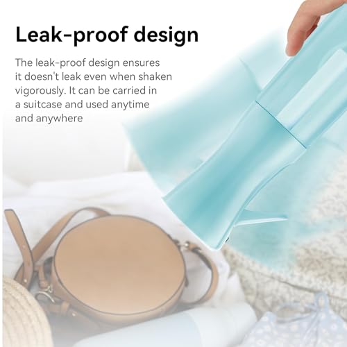 Continuous Mist Spray Bottle for Hair, Face & Plants (6.8oz/200ml) - Ultra Fine Travel-Size Water Mister for Salons, Cleaning, Pets & Skincare Leakproof Design