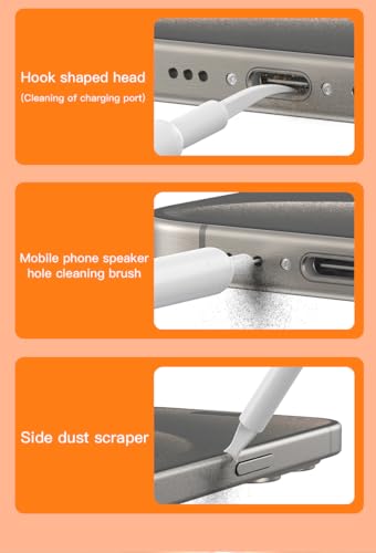 32-in-1 Multi-Functional Cleaning Kit for Electronics Including Headphones,Mobile Phones,Computer,Monitor,Lens and etc, Compact and Portable Design, White - color: White