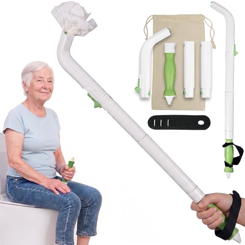 FreedomWand Multipurpose Toilet Aids - 25.5" Inch Wiping Aid Toileting for Women & Men, Butt Wiper Tool, Toilet Assist Device and Paper Extender, Ideal for Elderly, Disabled and Post Surgery Use - size: 25.5 Inch