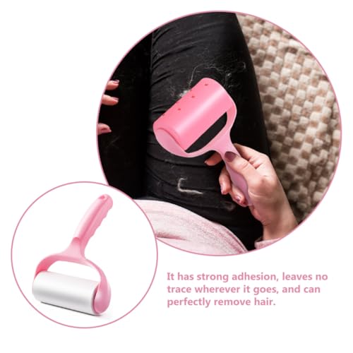 Wakauto Household Lint Roller 9pcs Set with Handle and Dust Cover, Portable Sticky Hair Remover Rollers for Clothes and Pet Hair, Reusable Lint Removal Tool for Home Laundry and Fabric