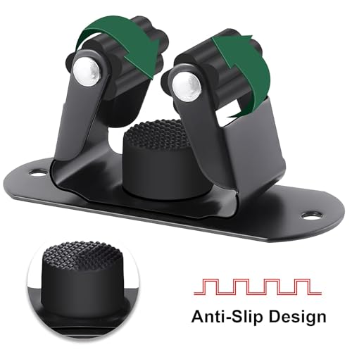 Mop and Broom Holder Wall Mount Heavy Duty Stainless Steel Wall Mounted Broom Organizer Laundry Room Home Garden Garage Storage and Organization Rack (Black) - color: Black