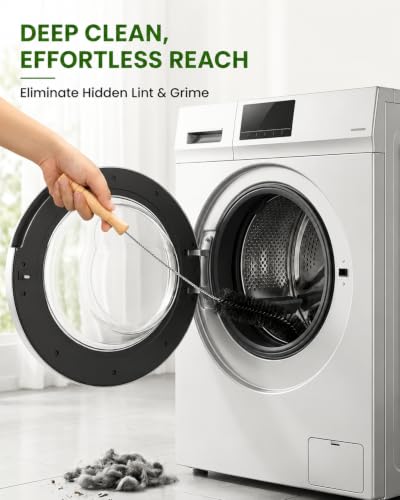 Dryer Vent Cleaner Kit Clothes Lint Brush, Bendable Gap Cleaning Tools 2Pcs (28 Inches)